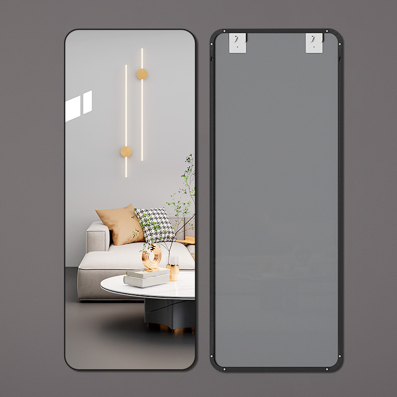 镜子贴墙自粘全身镜免打孔挂墙试衣镜家用卧室落地镜壁挂式穿衣镜