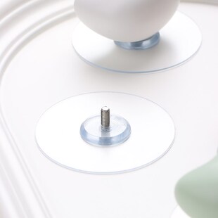 精选星翡家居可爱猫咪免打孔衣柜门拉手自粘柜子抽屉把手陶瓷彩色