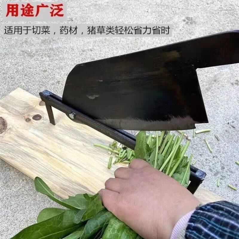 切药材铡刀锻打老式手动铡刀家用中药材铡刀灵芝切药刀铡草刀铡刀