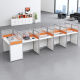 职员办公桌椅组合四人位屏风员工桌简约现代电销卡座六人隔断工位
