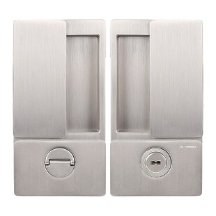 精选意大利进口AGB隐形门锁内嵌移门锁极简静音平面无把手双面隐