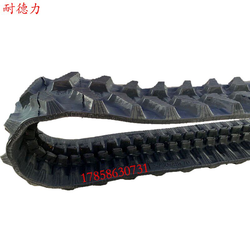 卡特CAT301.5-301.7-302-303.5小挖掘钩机配件加厚款橡胶履带链条