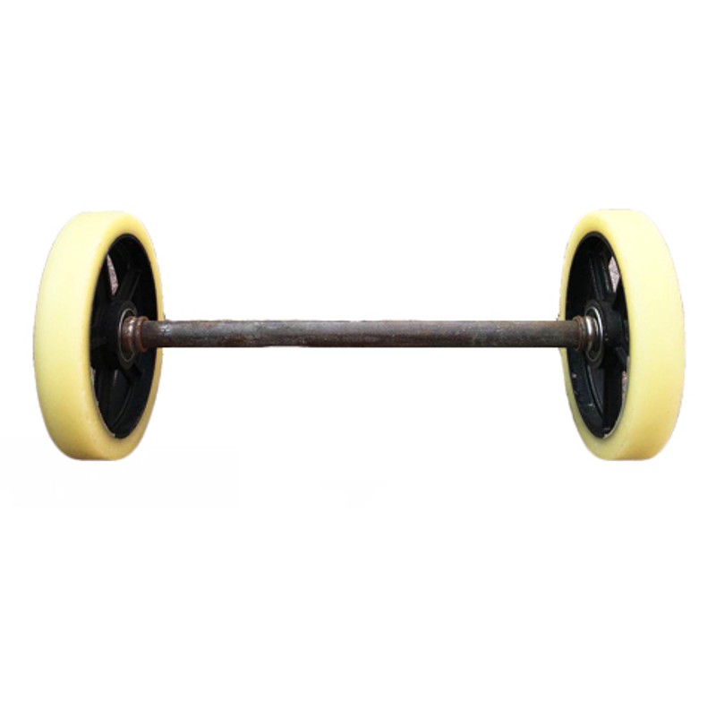 7/9/11英寸铸铁尼龙加粗连轴套装载重老虎车轮子两轮手推车配件