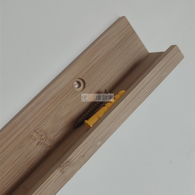 楠竹LP黑胶唱片展示墙CD木条架墙上一字隔板定制