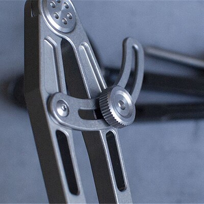 前羽 多功能可夹笔圆规 皮革间距规挖槽器 文具圆规画圆木工划线