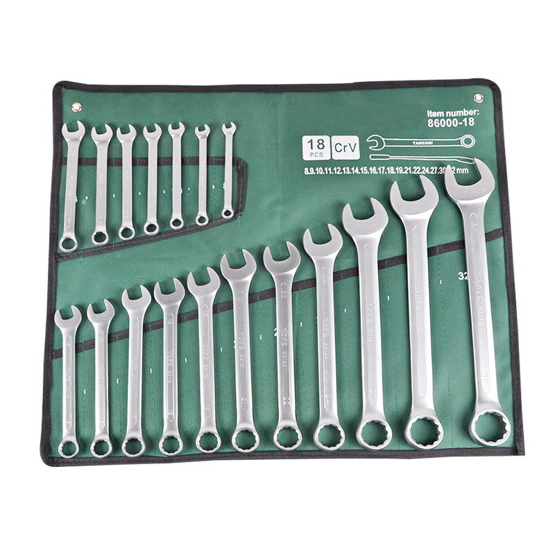 开口梅花两用扳手套装6-32全套组合五金工具套装呆梅双用汽修扳手