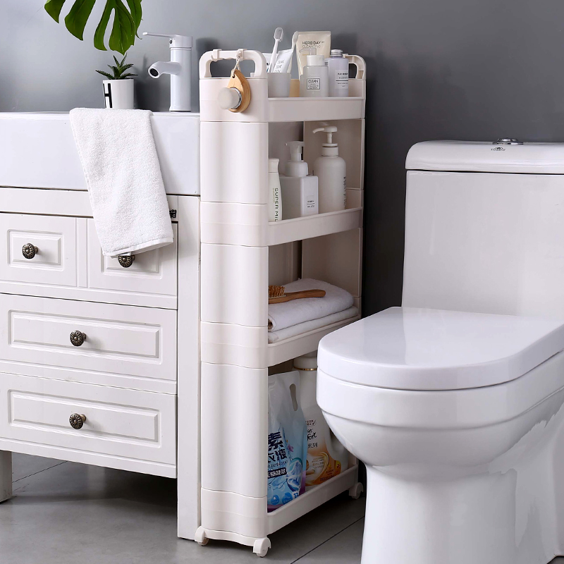 16cm宽缝隙窄缝夹缝置物架冰箱侧收纳超窄卫生间浴室厨房极窄柜