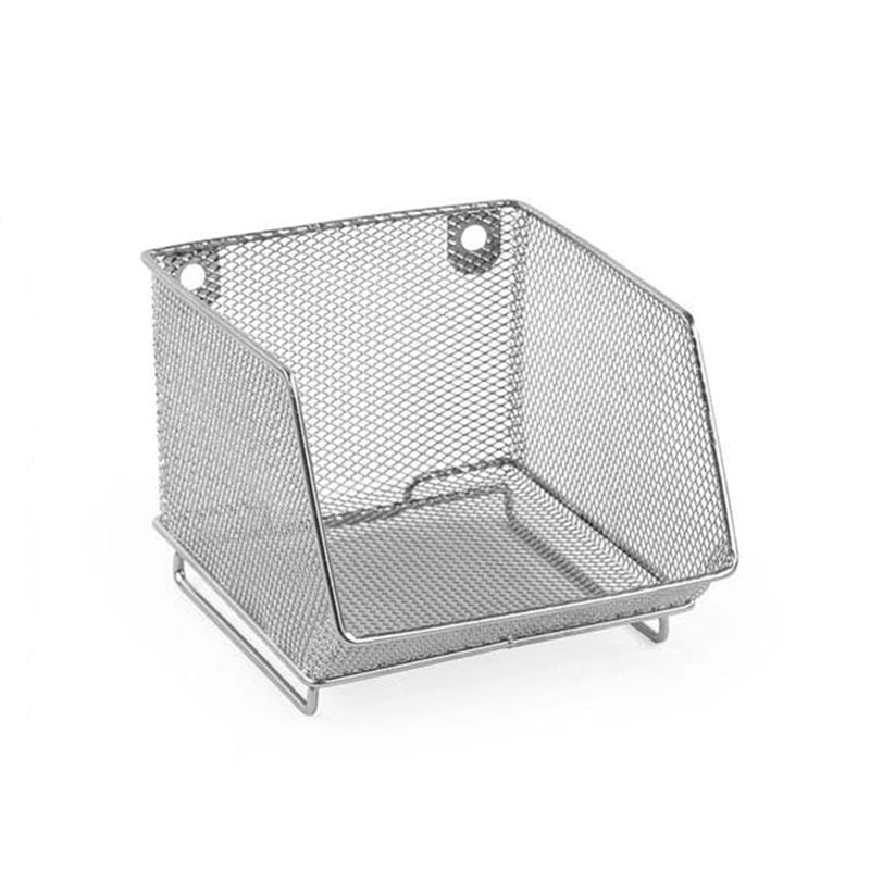 可叠加斜口储物篮隔板分类收纳篮筐橱柜衣柜分层收纳筐货架整理筐