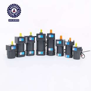 刹车机械设备交流电源调速电机精密齿轮减速电机6W减速电机