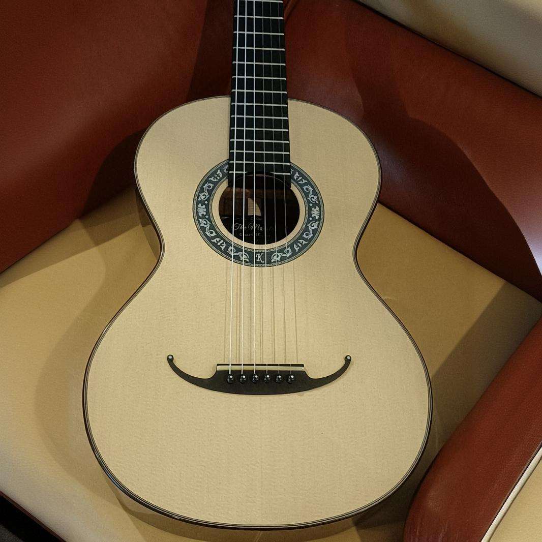 37寸纯手工云杉马玫浪漫吉他全单高配古典复古演奏级手工琴全虫胶