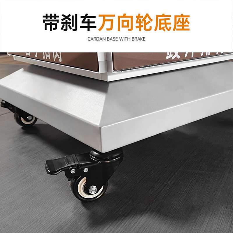 防水落地立式底座可旋转灯箱软膜卡布配件电机门口户外菜单广告牌图片