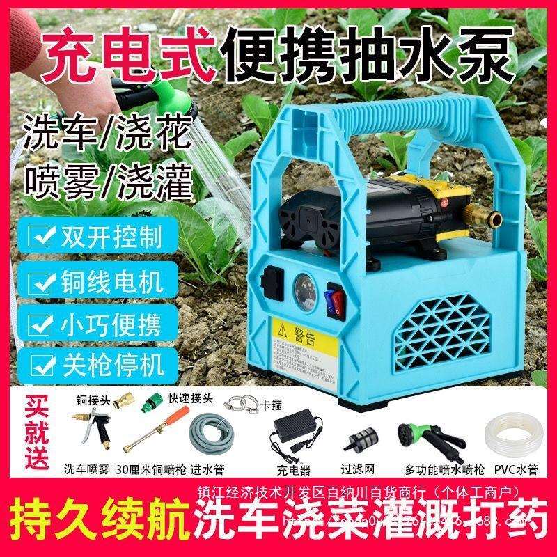 充电式抽水泵小型锂电动家用户外农村农田农用浇菜灌溉神器浇水机