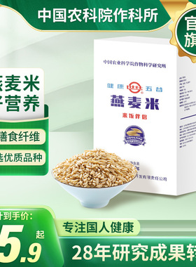 中国农科院世壮燕麦米粗粮煮粥破壁脱壳燕麦粒纯燕麦米饭