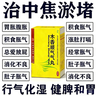 木香顺气丸健脾化湿调理中焦淤堵三焦不通上热下寒脾胃虚弱中成药