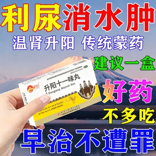 利尿消肿的药老人脚肿去水肿利水排水特专用中成效药升阳十一味丸