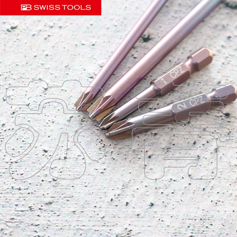 原装瑞士PB SWISS TOOLS彩色一米字组合空开批头PBE6.180/E6L.180