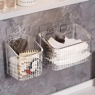 废弃二次洗脸巾收纳盒壁挂卫生间用过的棉柔巾擦脸巾多功能置物架