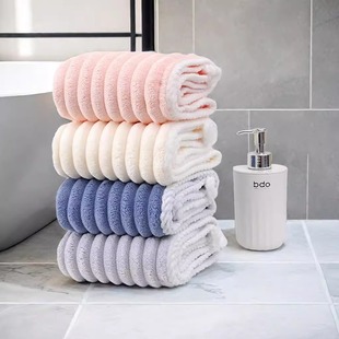 新款波浪纹加大加厚超强吸水干发帽成人包头巾简约速干洗头沐浴帽