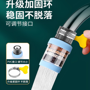 水龙头过滤器家用自来水净化器净水厨房龙头滤嘴通用延伸防溅神器