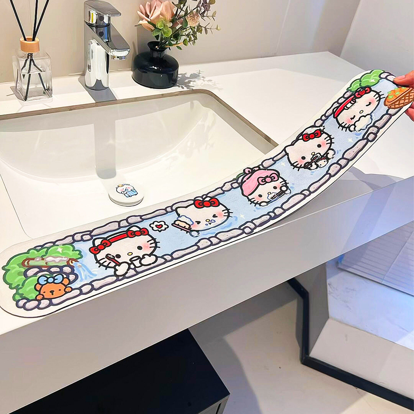 可爱猫硅藻泥吸水防溅垫