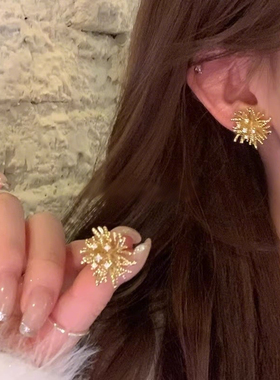 轻奢高级感烟花银针耳环