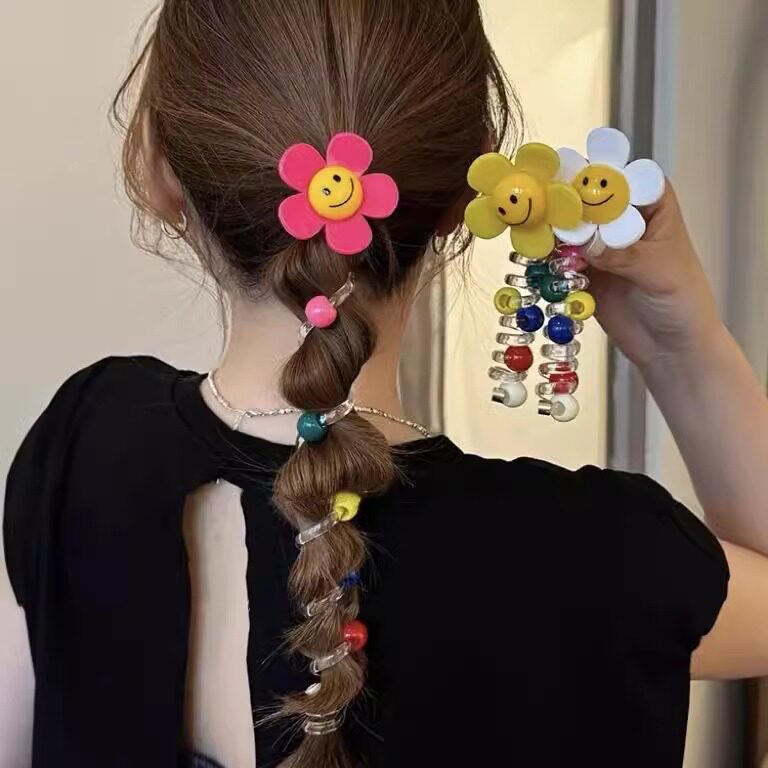 甜美可爱编发头绳马尾旅行发卡