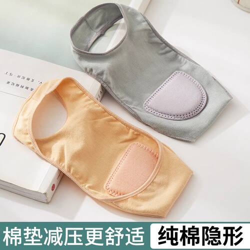 夏季女纯棉垫防滑不掉跟隐形船袜