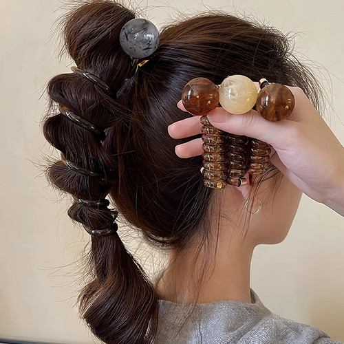 2025新款复古球球电话线发圈