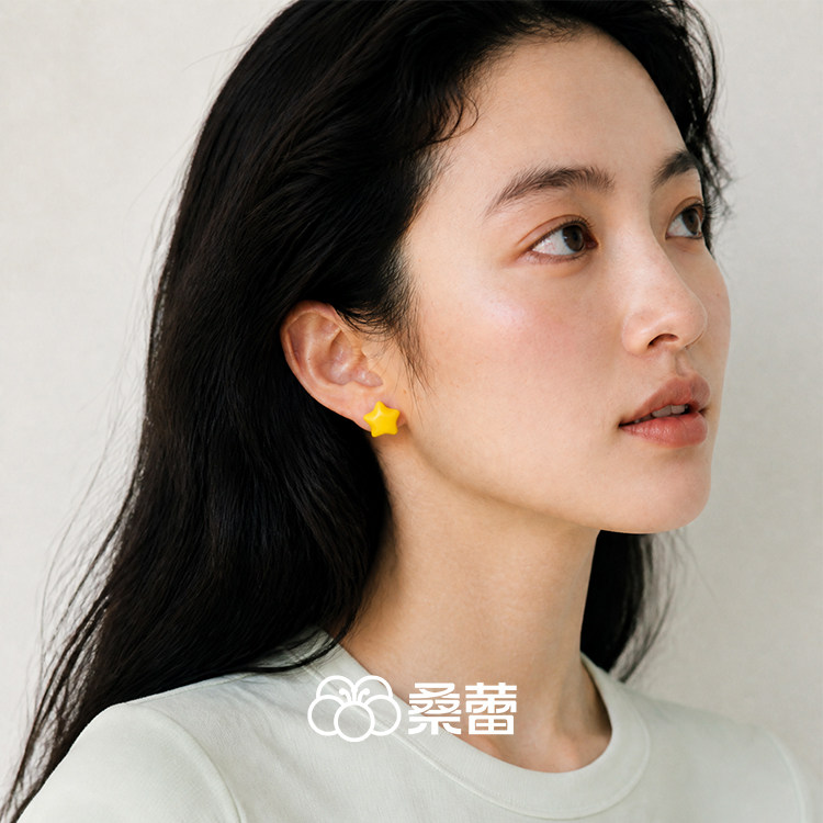 Social Talent桑蕾小糖星耳钉时尚百搭925银针小众耳夹女2026耳饰
