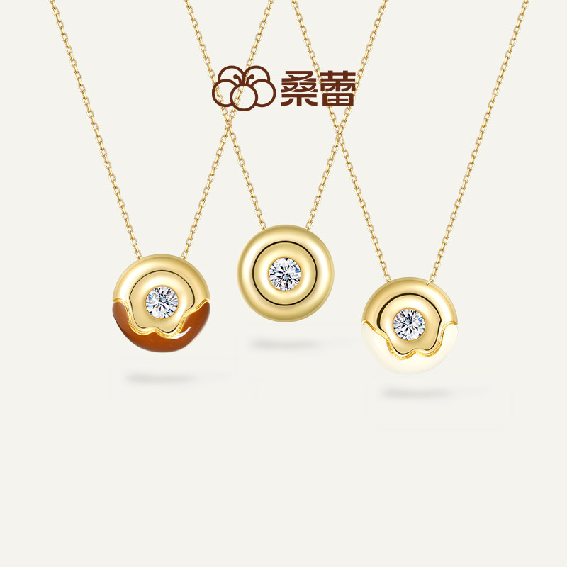 桑蕾甜甜圈项链女时尚百搭简约设计吊坠2026年新款图片