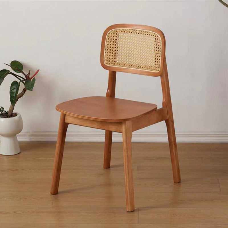实木北欧餐厅民宿家用餐椅藤椅简约休闲客厅靠背椅现代藤编椅子,住宅家具,餐椅,淘宝优惠券,粉丝福利购,淘宝优惠卷