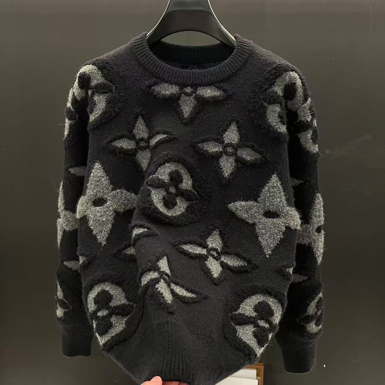 2025新款秋冬韩版舒适百搭长袖套头毛衣时尚潮流个性百搭休闲轻奢