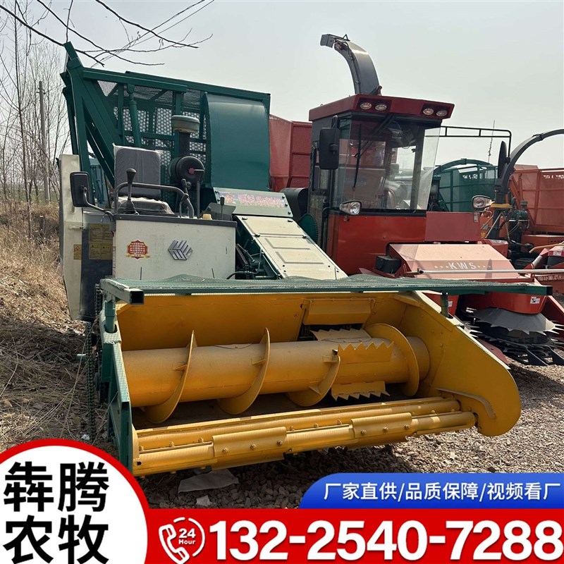 履带式地滚刀青储机 小型秸秆青储收获机 黄储粉T碎收获机青储机