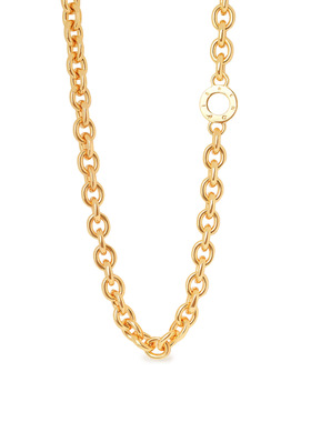 FIBRENO 链条项链 金色 长径：45厘米 / 短径：36厘米 重量103克