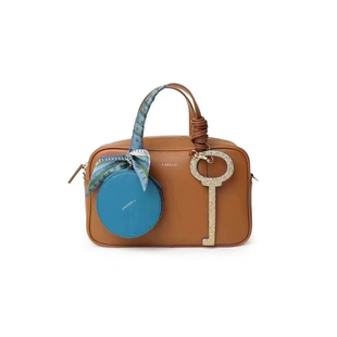 FIBRENO 小号相机包S码 浅焦糖色 组合套装 尺寸：24X14.5X7CM