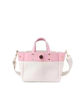 FIBRENO 小号帆布托特拼接包 TUTTI BAG SMALL 04 ROMANTIC PINK