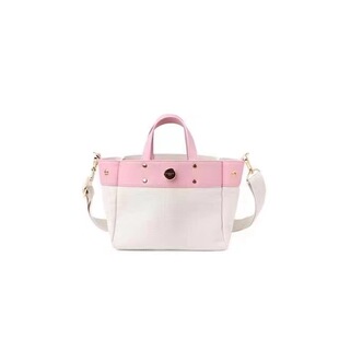 FIBRENO 小号帆布托特拼接包 TUTTI BAG SMALL 04 ROMANTIC PINK
