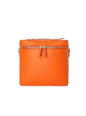 FIBRENO 大号化妆盒斜挎包 橘色 20X18X10.5CM