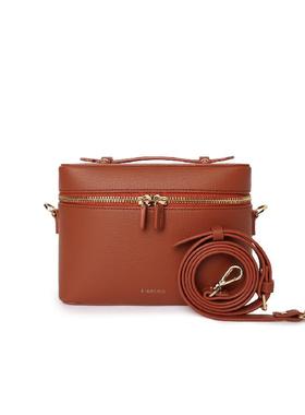 FIBRENO 小号化妆盒斜挎包系列 砖红色 VANITY BAG S 50 A.BRICK