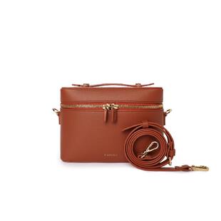 FIBRENO 小号化妆盒斜挎包系列 砖红色 VANITY BAG S 50 A.BRICK