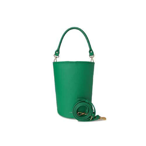 FIBRENO 圆桶包 翠绿色 MY BUCKET BAG 17X17X23.5CM
