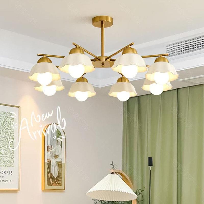 中古客厅吊灯吸顶灯轻奢大气高档宫殿别墅陶瓷灯具餐厅主卧室灯