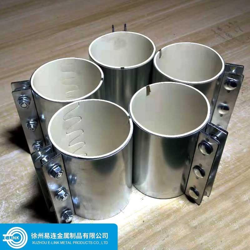 304不锈钢管道连接器供料系统管夹 卡箍管道连接器橡胶板管夹