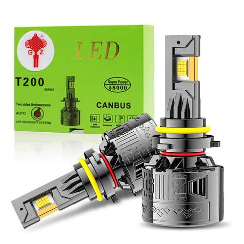 T200跨境120W大功率H7汽车led前大灯改装H4 H11 9005超亮聚光车灯