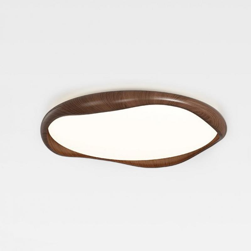 法式中古风卧室吸顶灯圆形新款简约书房复古超薄房间灯