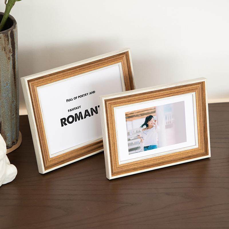 简约相框摆台7寸5 6 8 10 a4欧式创意照片像框挂墙画框
