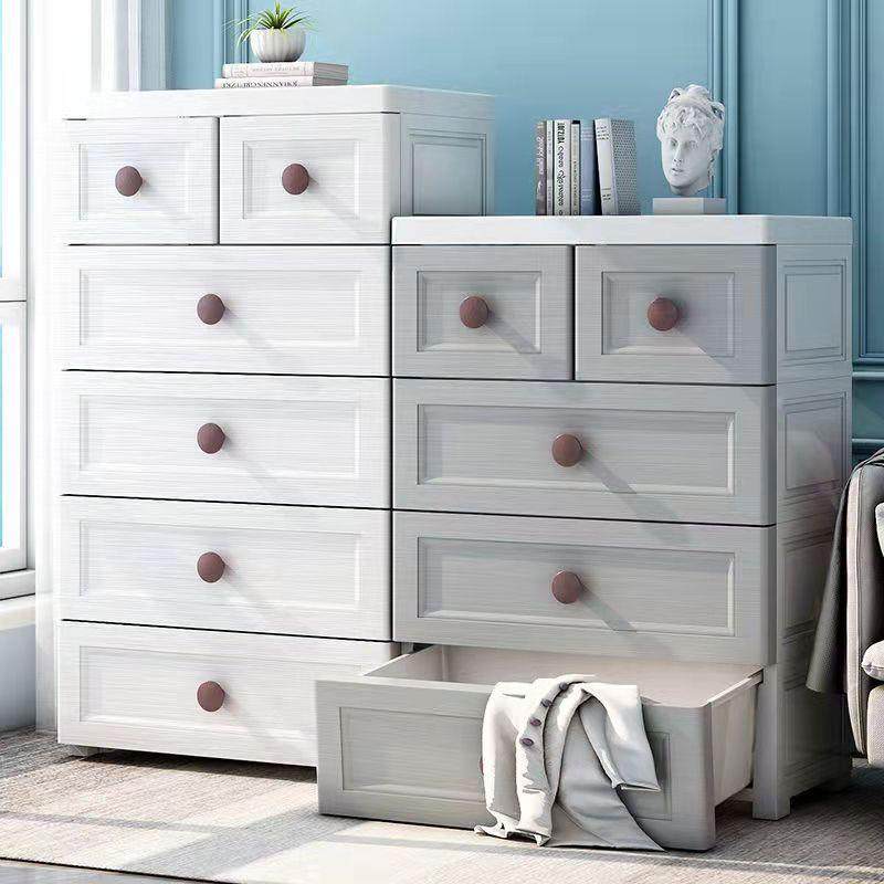 抽屉式收纳柜衣服杂物客厅整理柜多层塑料储物柜子五斗柜PP材质