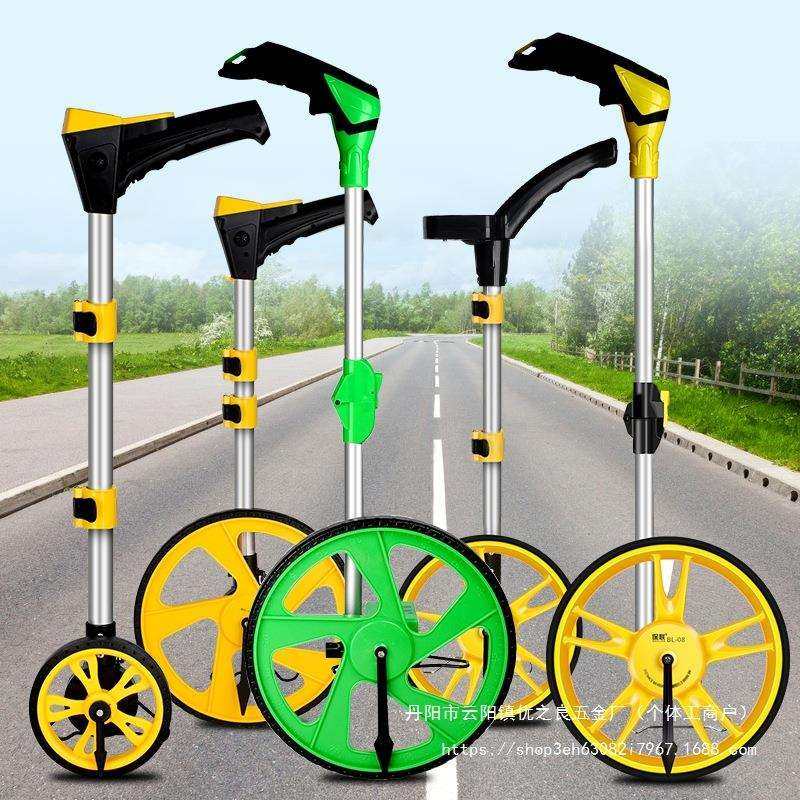 测距轮手推滚轮式测距仪量路车器机械数显户外滚动推尺工程测