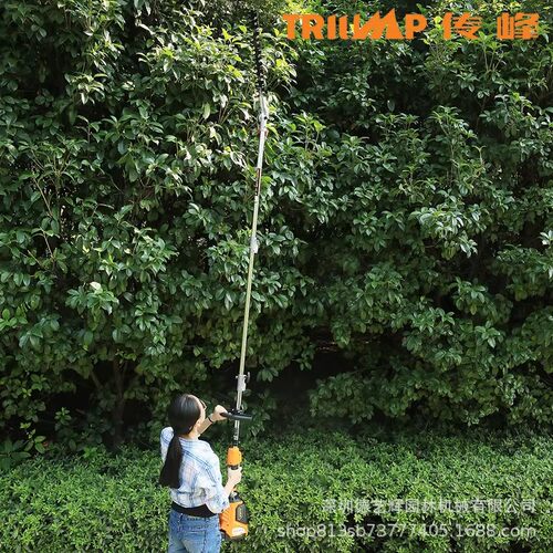 传峰TPPT5620 锂电高枝剪粗枝剪高空伸缩杆修枝剪宽带绿篱修枝机