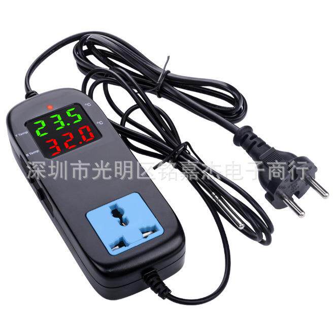 新款跨境数显智能电子温控器 MH-2000 带电源线温控器 温度显示器